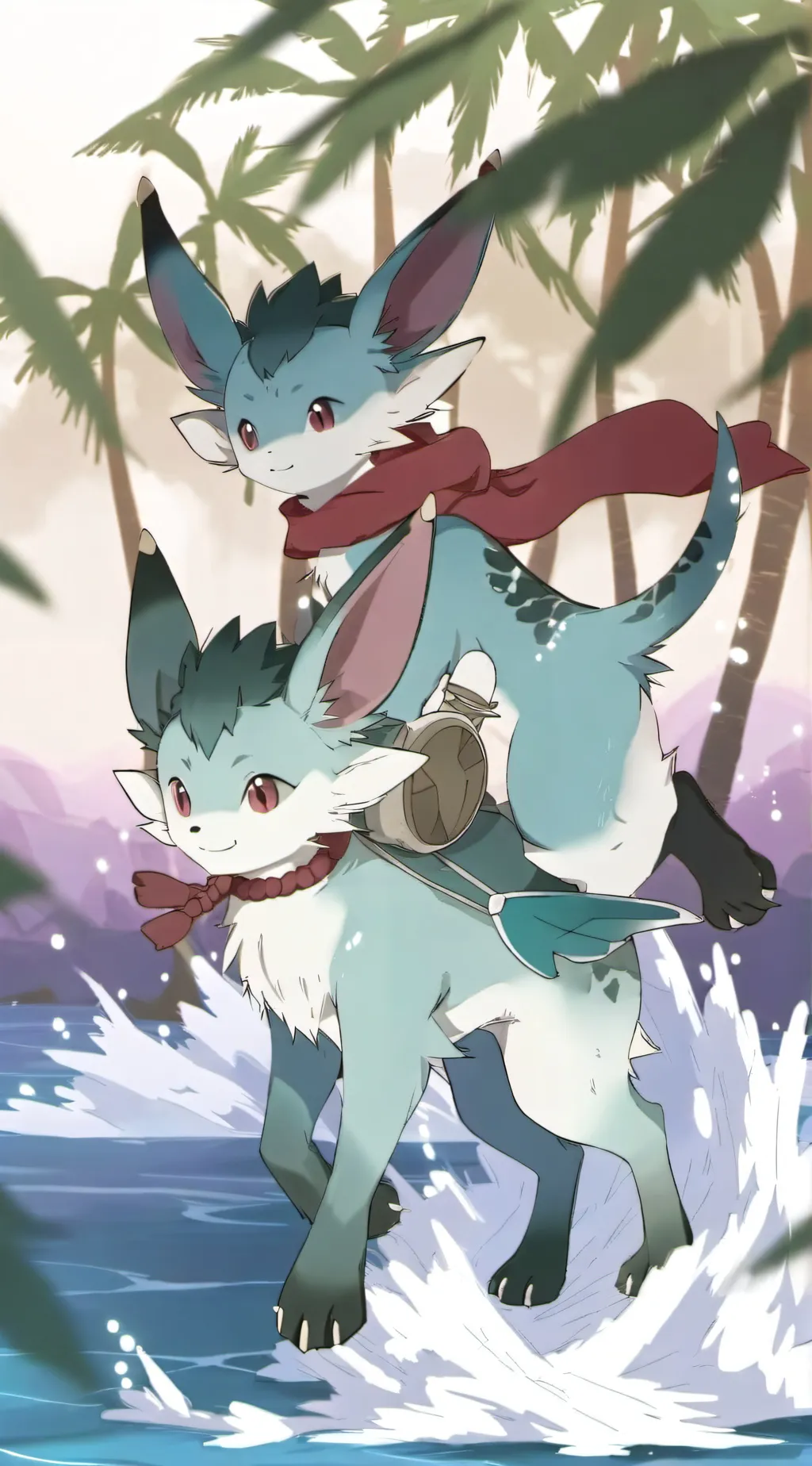 ai character: Vaporeon background