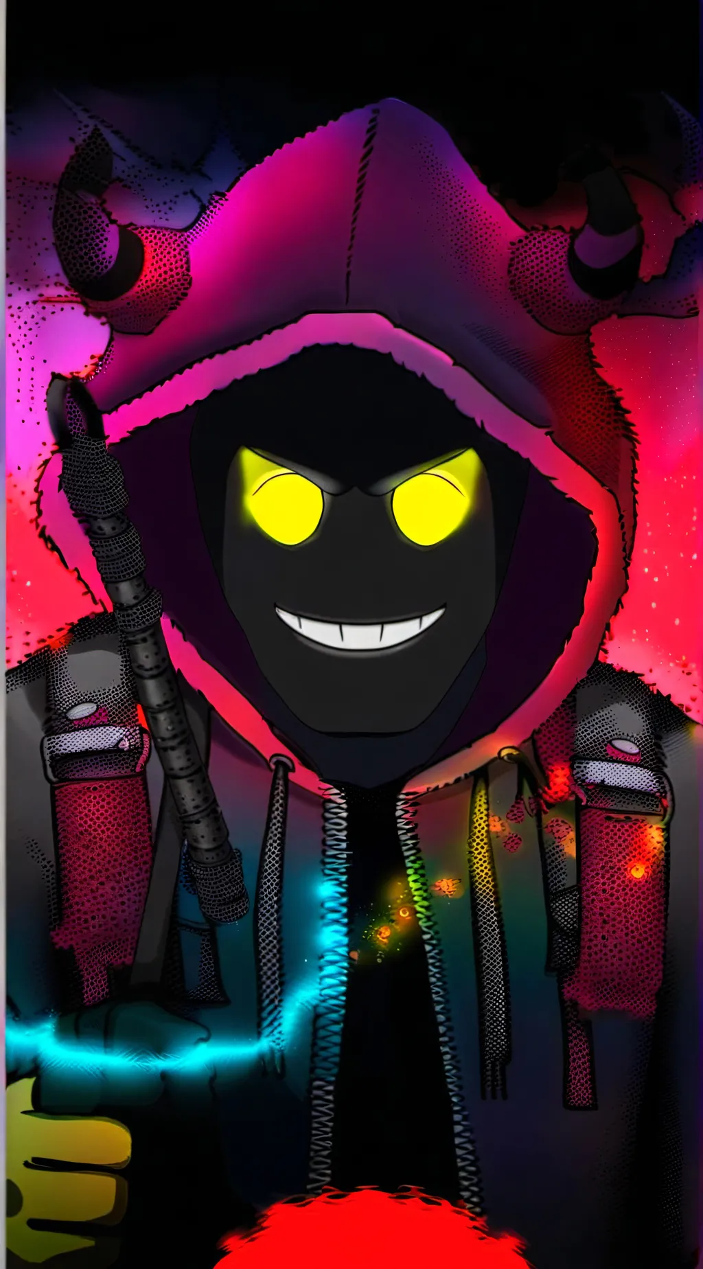 ai character: xdemon stream background