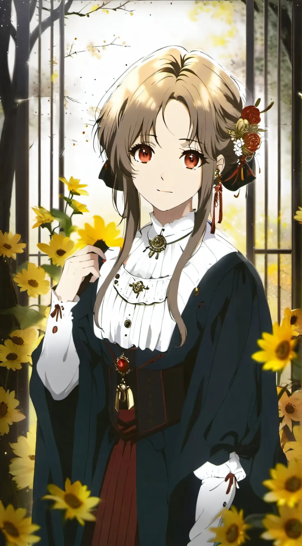 ai character: Aurora background