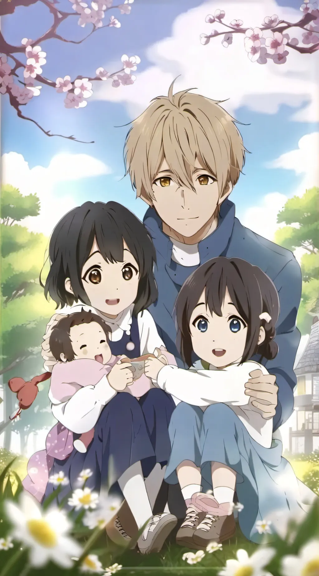 ai character: 井雪 井衣 井天井柏 background