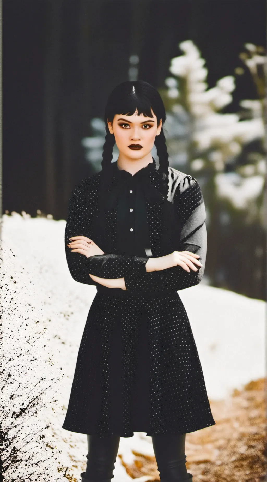 ai character: wednesday background