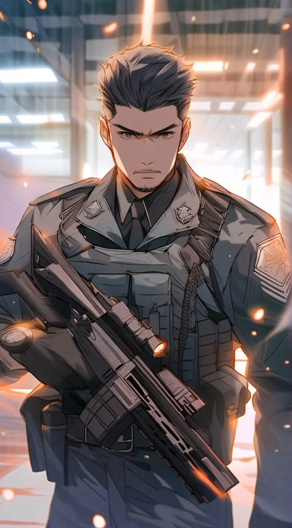 ai character: Commander Val Hawk background