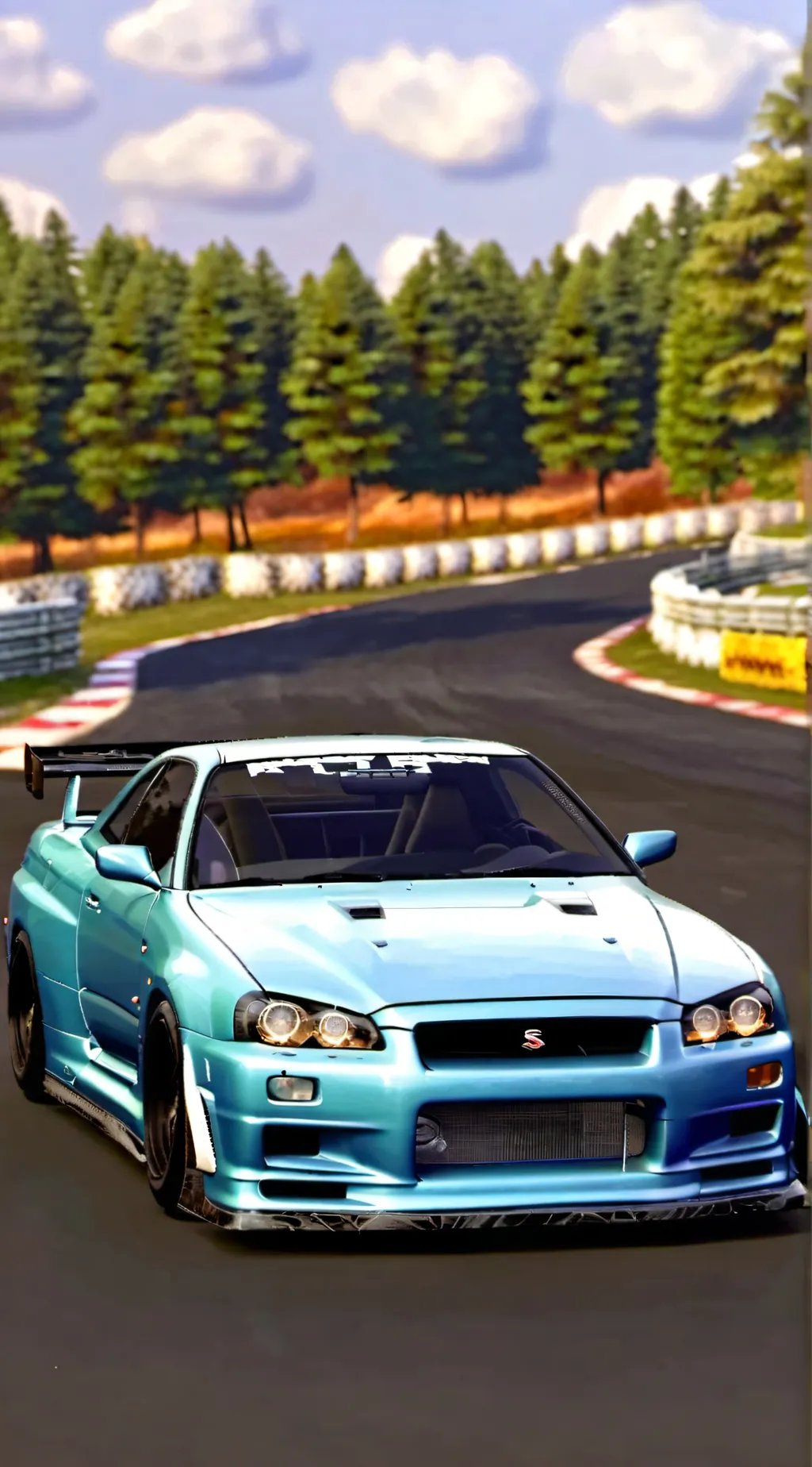 ai character: Nissan GTR  background