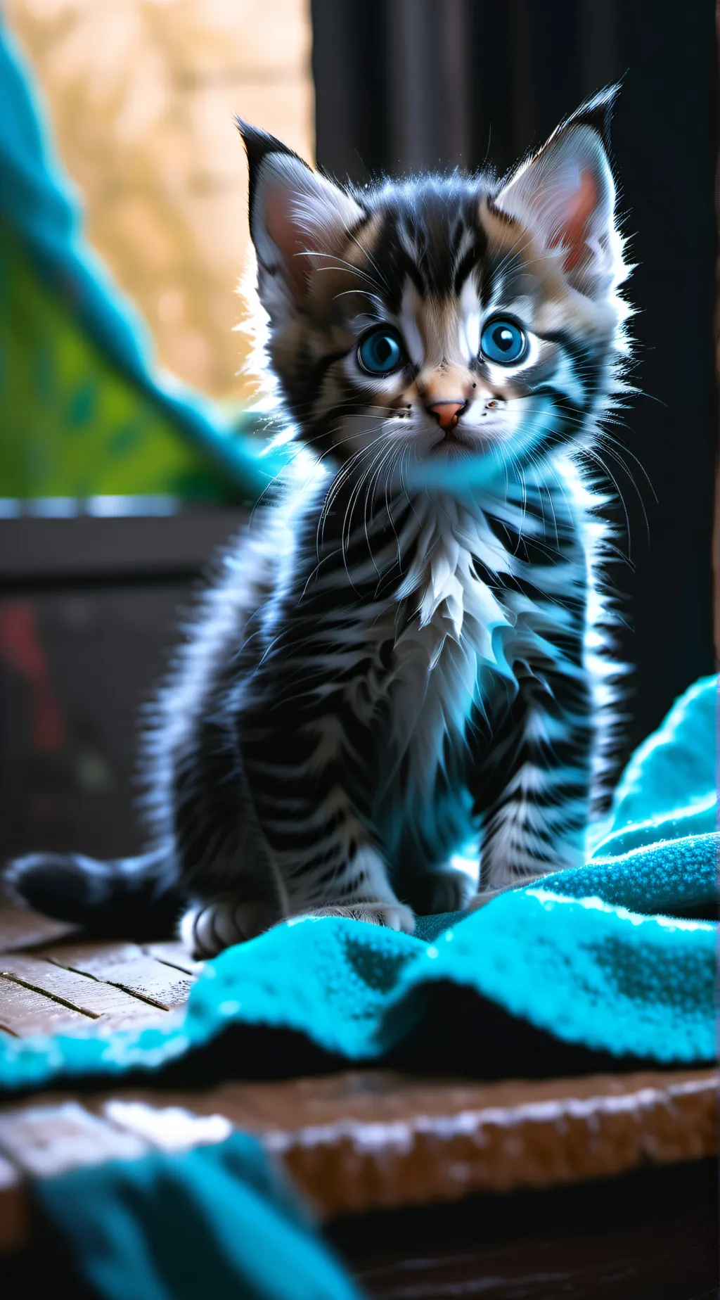 ai character: kitten background