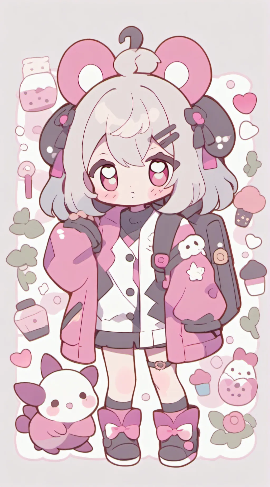 ai character: demon slayer  background