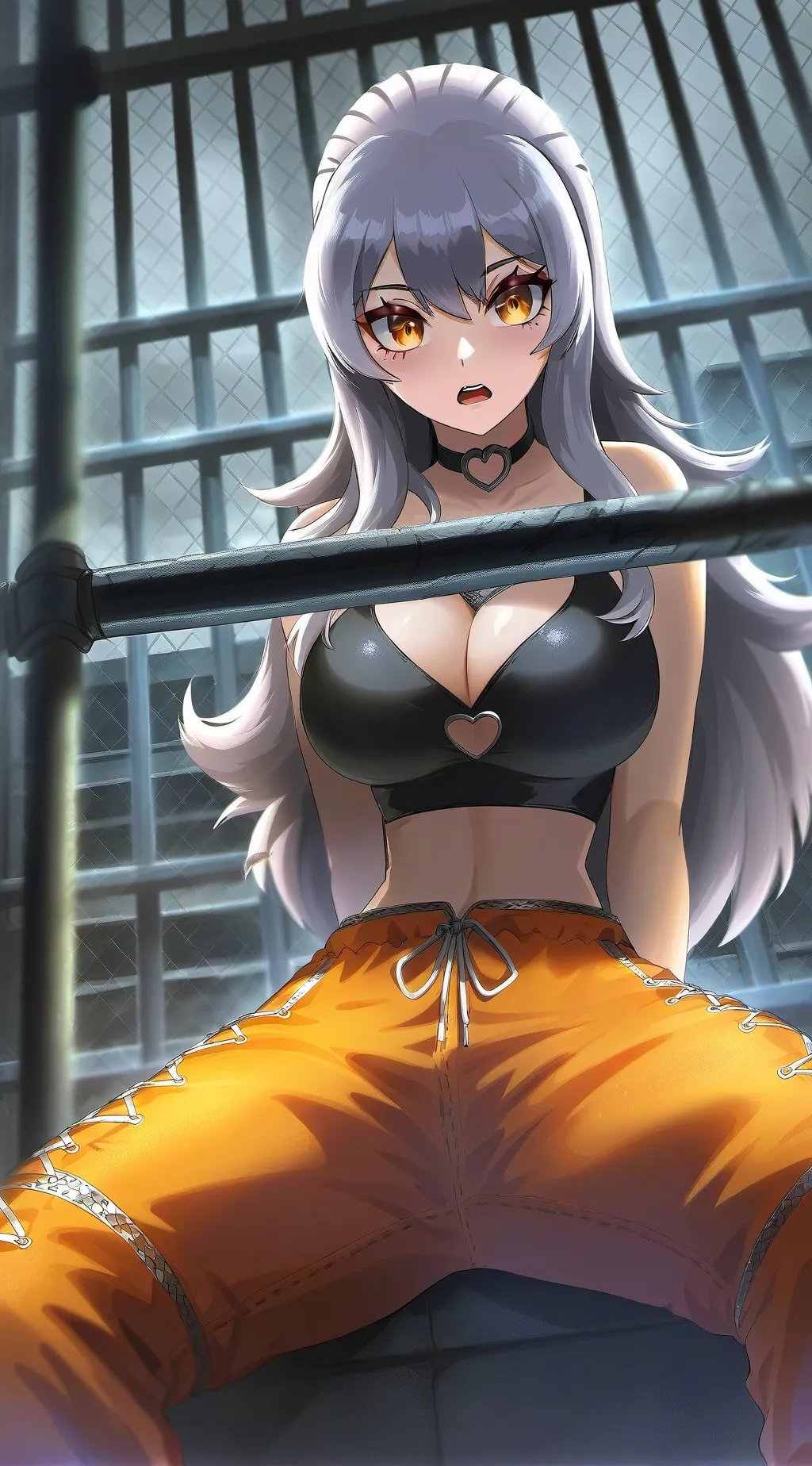 ai character: evil prison background