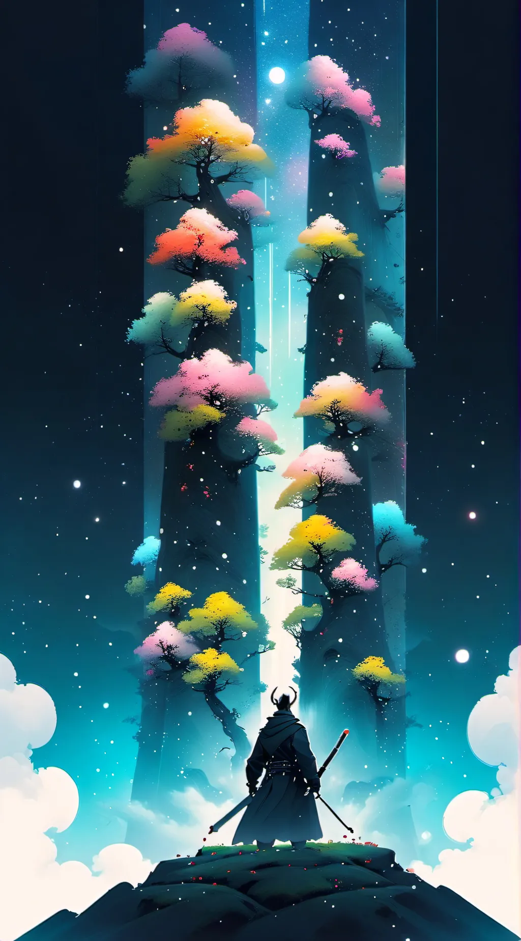 ai character: Sprunked background