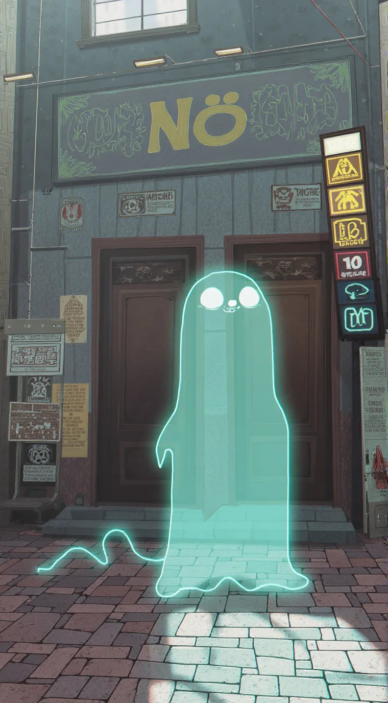 ai character: You and ghost background