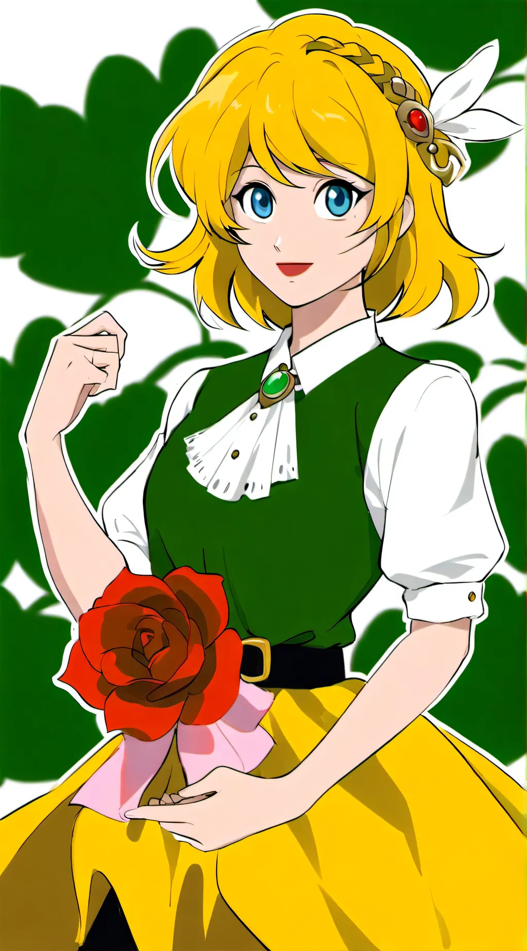 ai character: Clara Afton  background