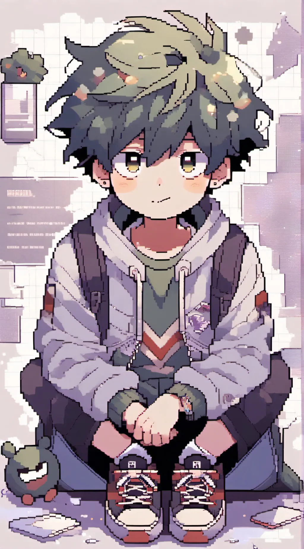 ai character: Deku background