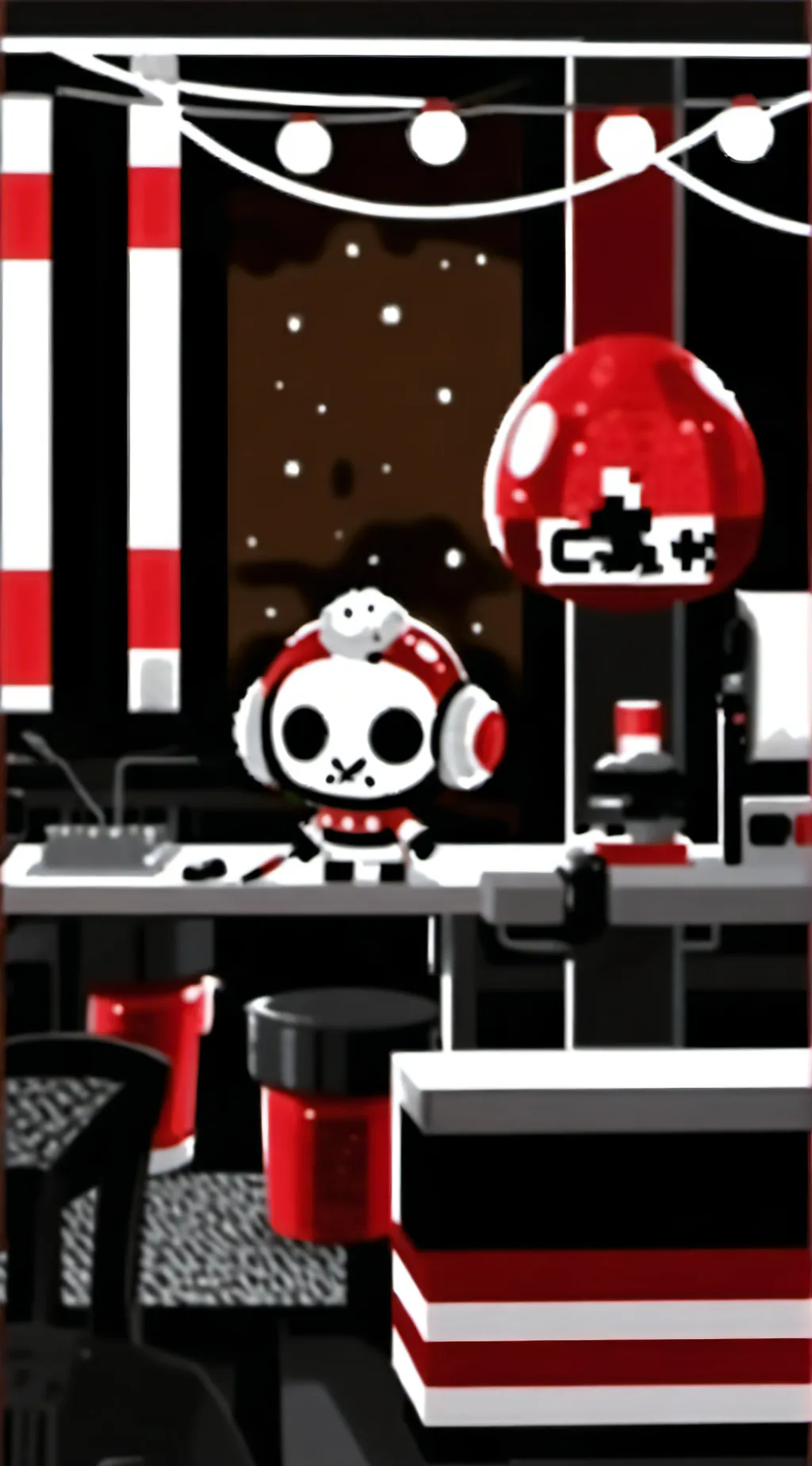 ai character: Vee x Shelly  background