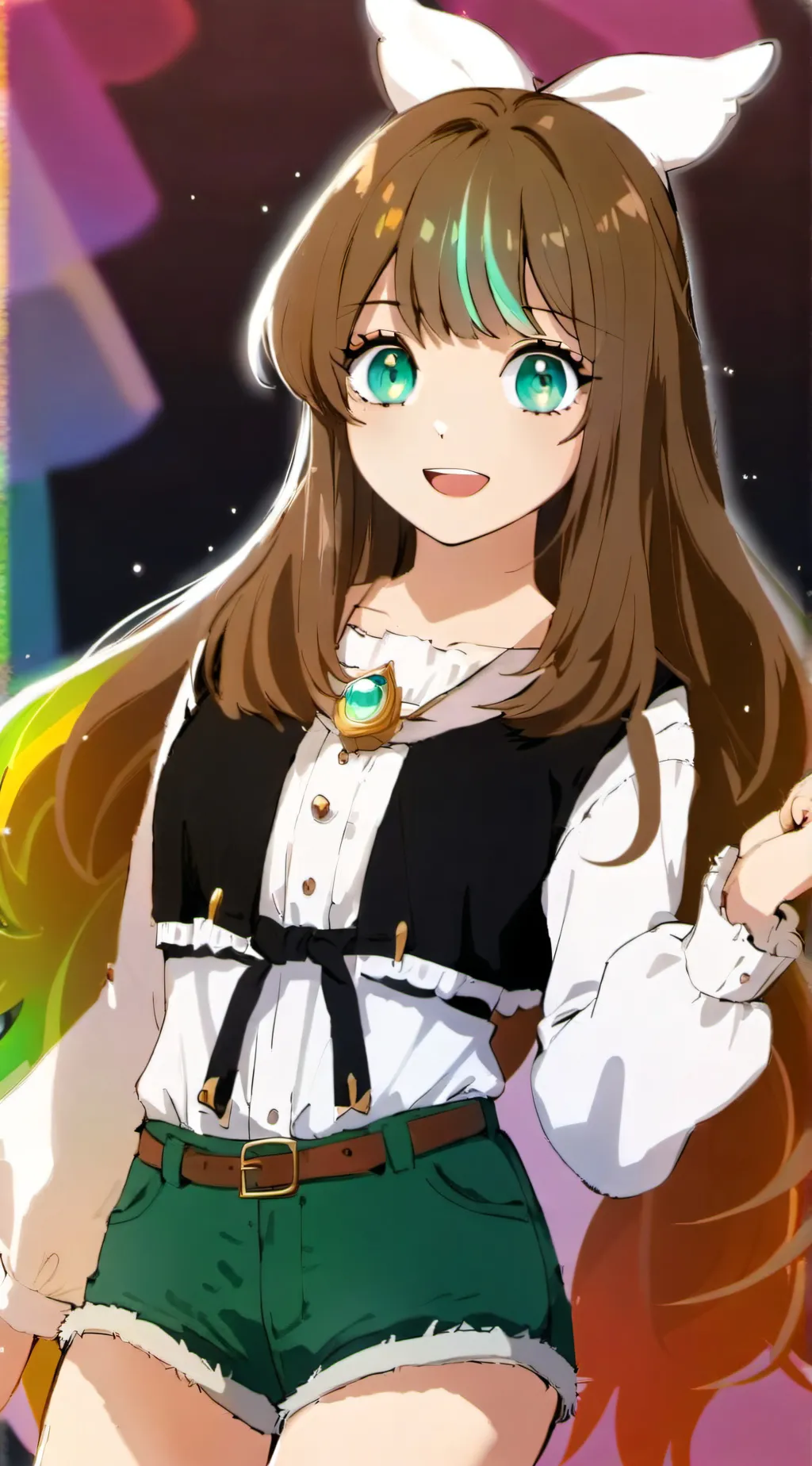 ai character: shop girl background