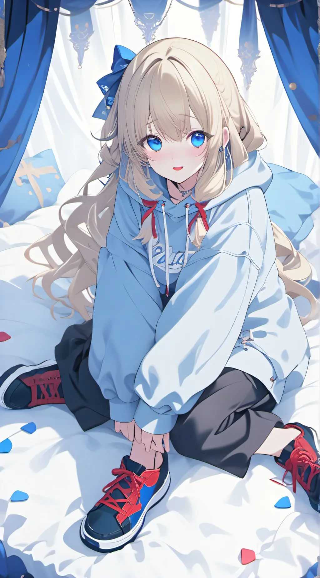 ai character: Ashley  background