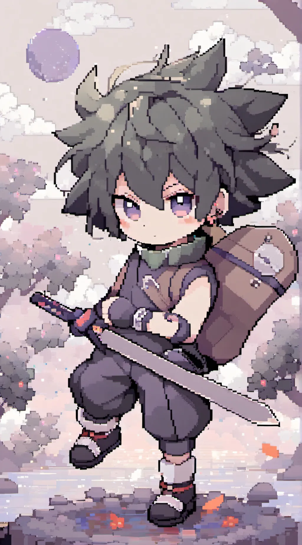ai character: deku chibi background