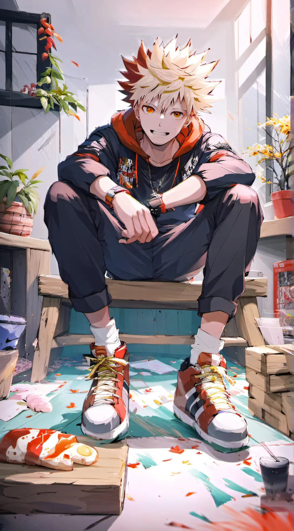 ai character: bakugo background