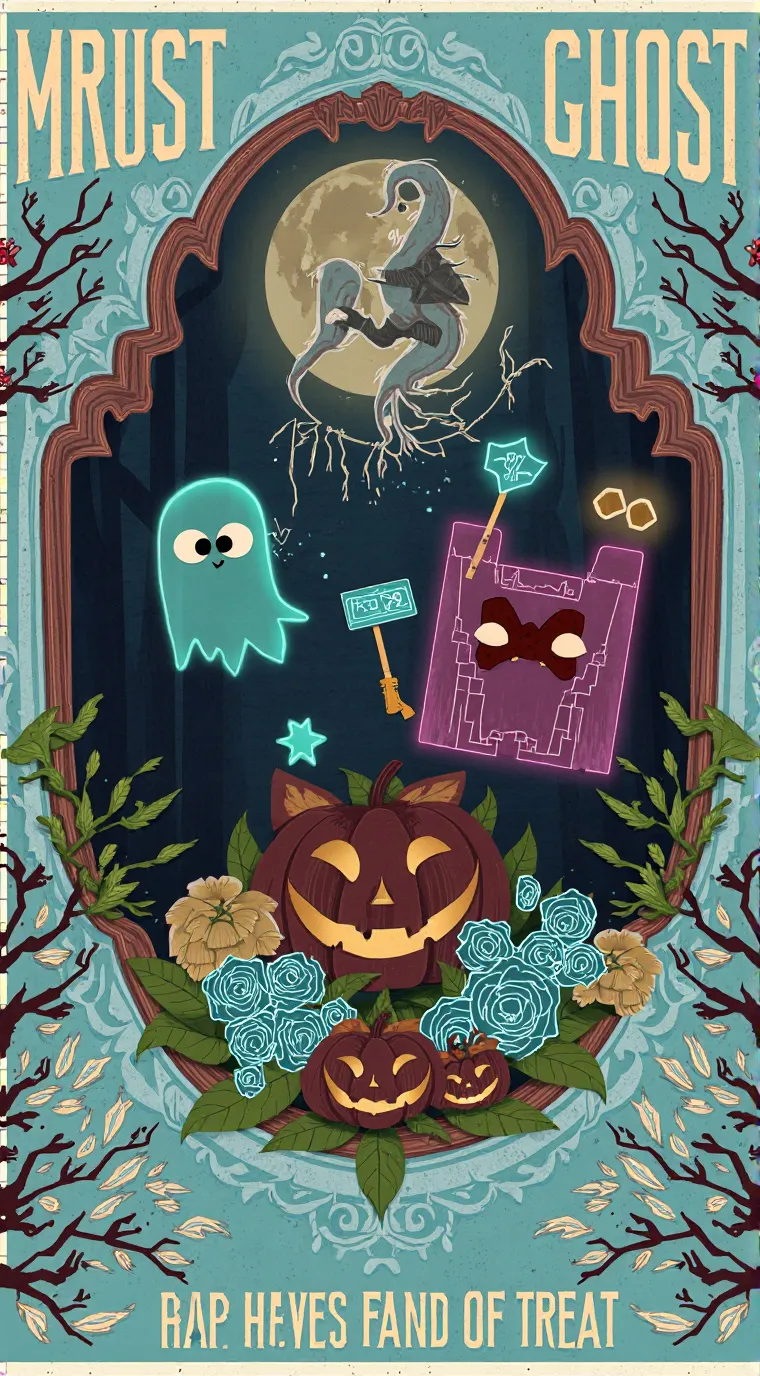 ai character: MHA Trick or treat background