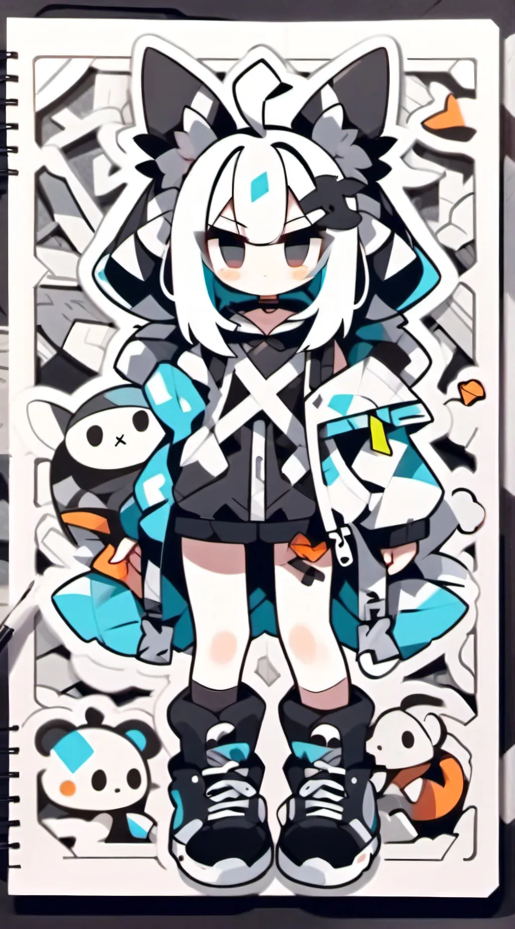 ai character: Sprunki family♥ background