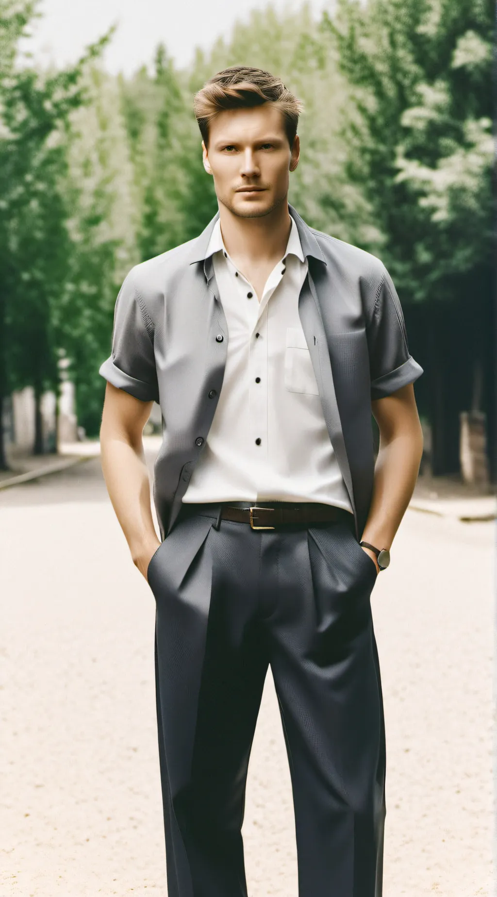 ai character: Jin Starck  background