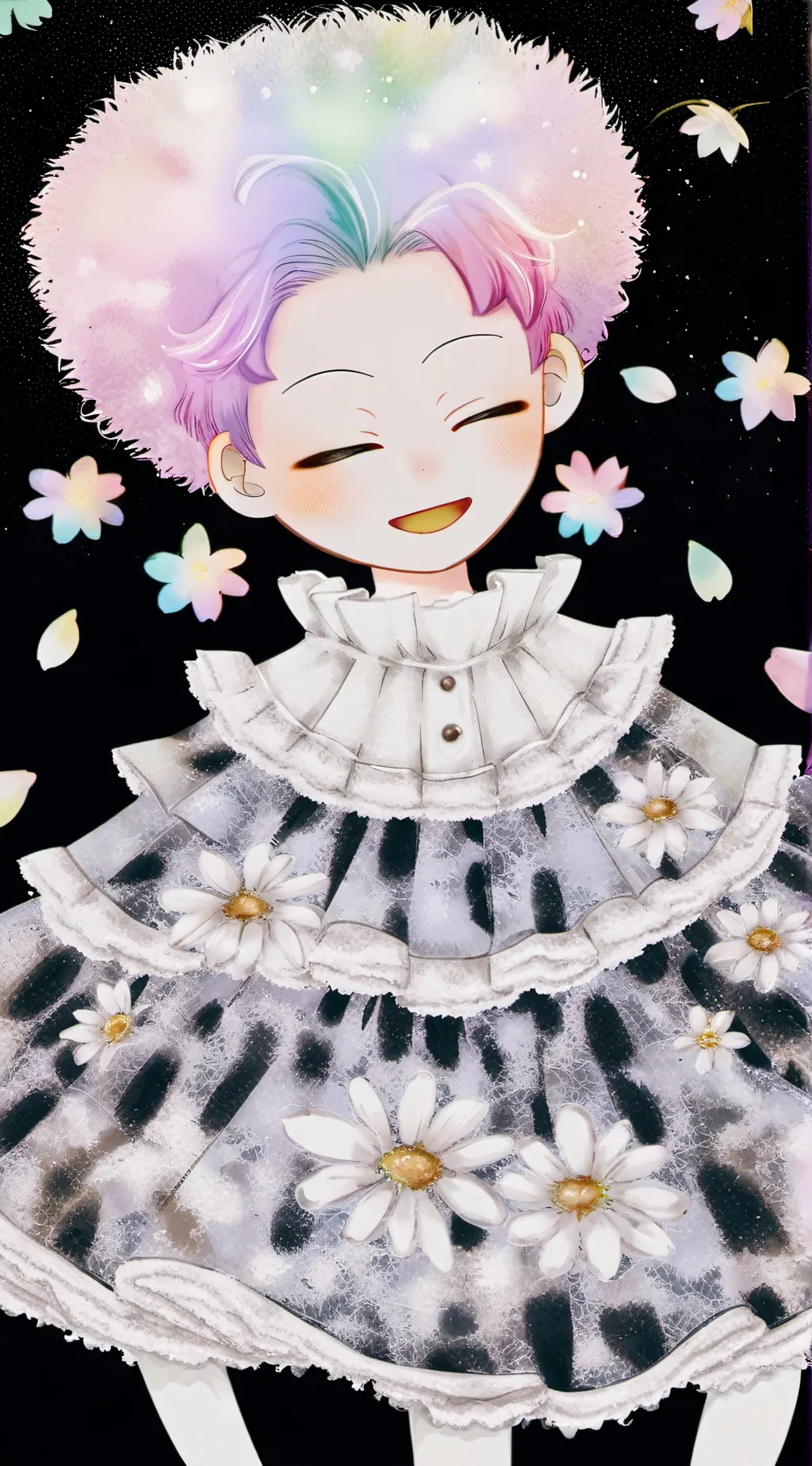 ai character: moonflower background