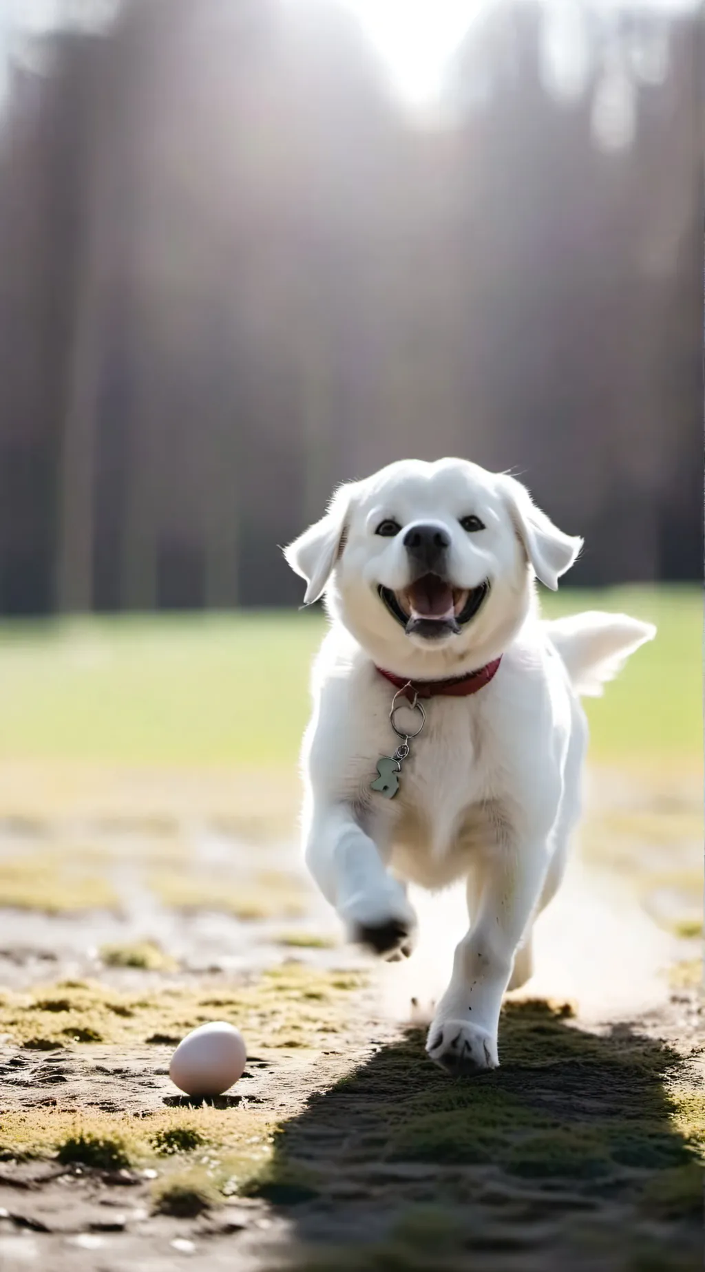 ai character: EggDog background