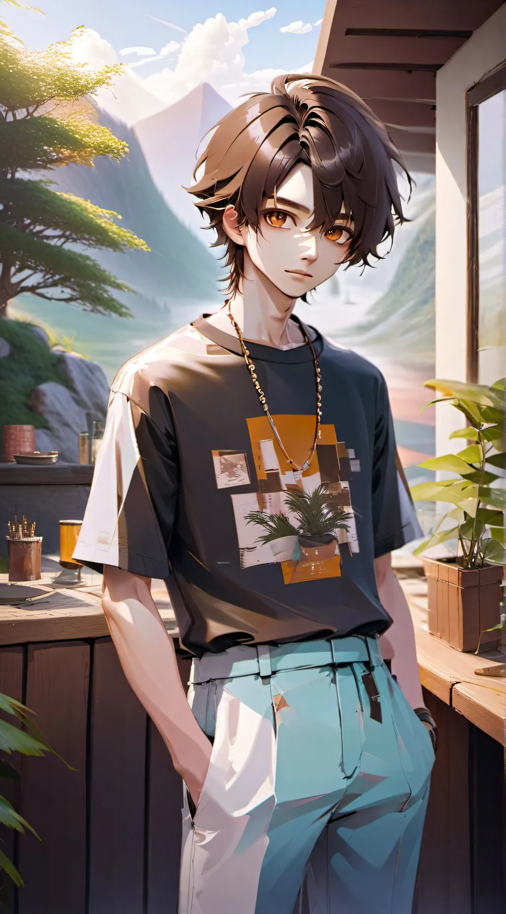 ai character: charlie background