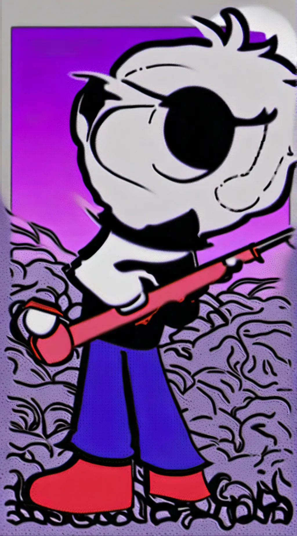 ai character: Catnap gone crazy  background