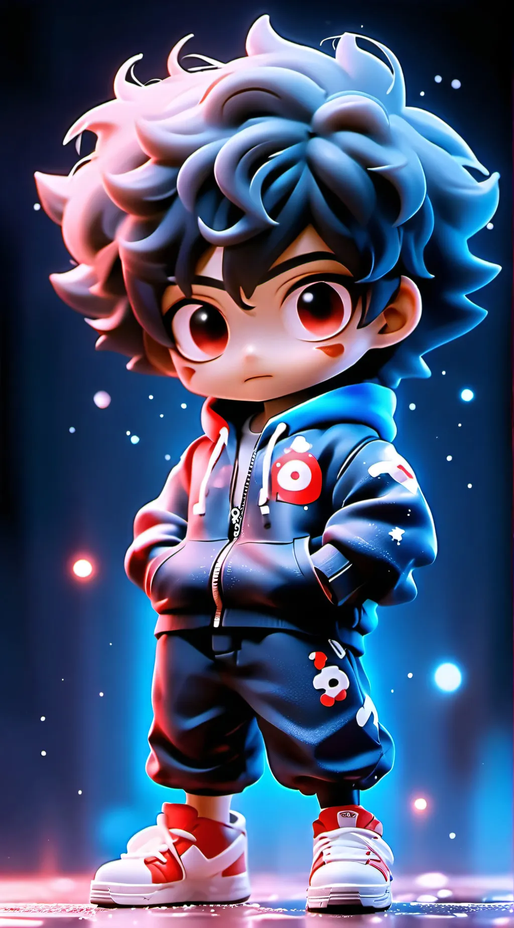 ai character: jjk shrunk  background