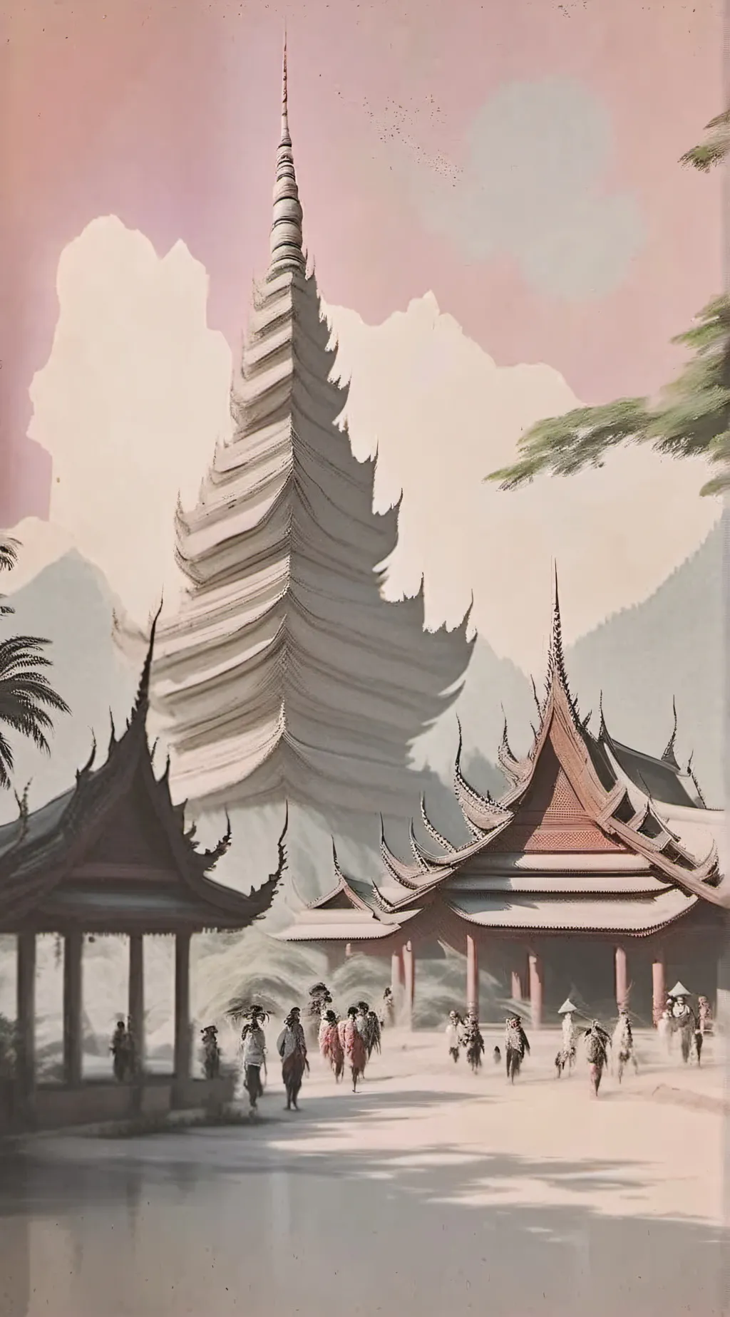 ai character: Thai high school  background