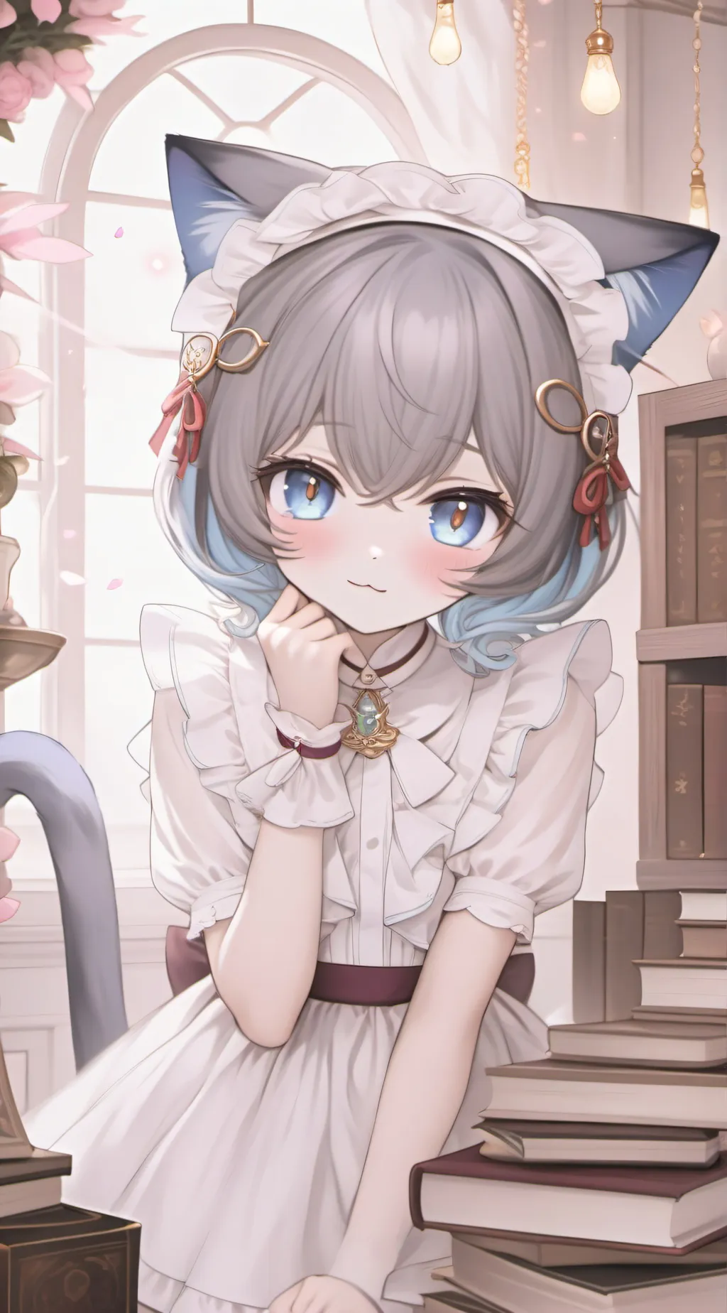 ai character: Bluette the Blue-haired Fairy background