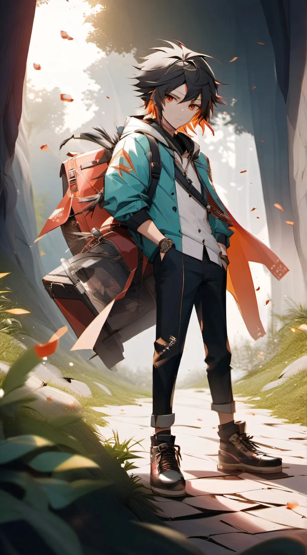 ai character: BTS oppa background