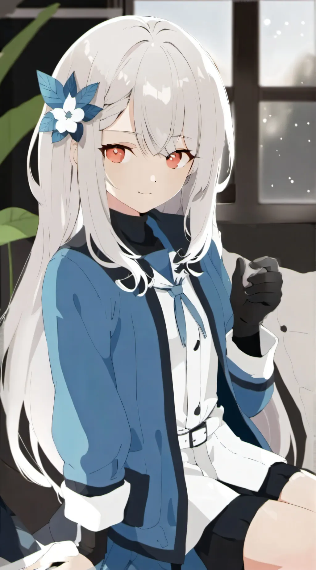 ai character: Sun background