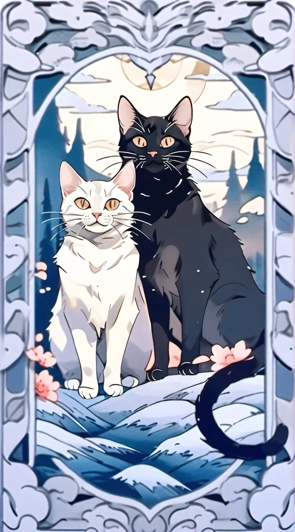 ai character: Cat warrior  background