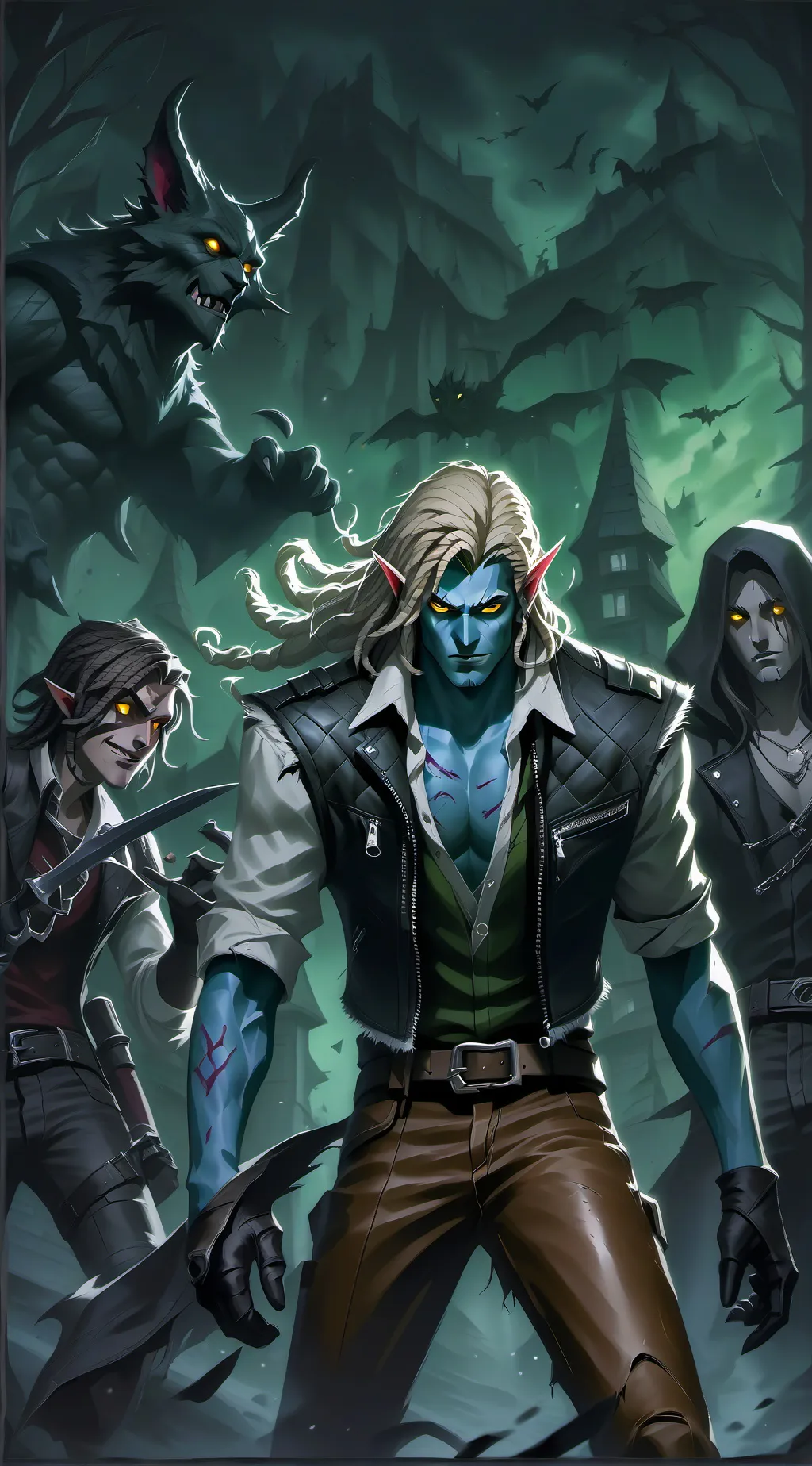 ai character: Shadows of Desire background