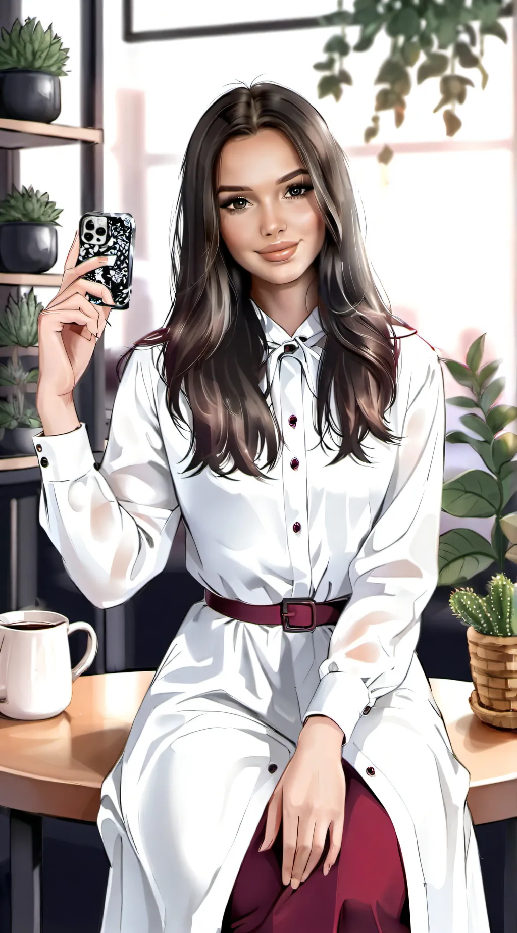 ai character: Selina background