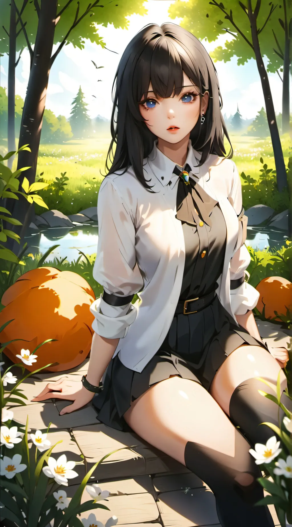 ai character: Rose background