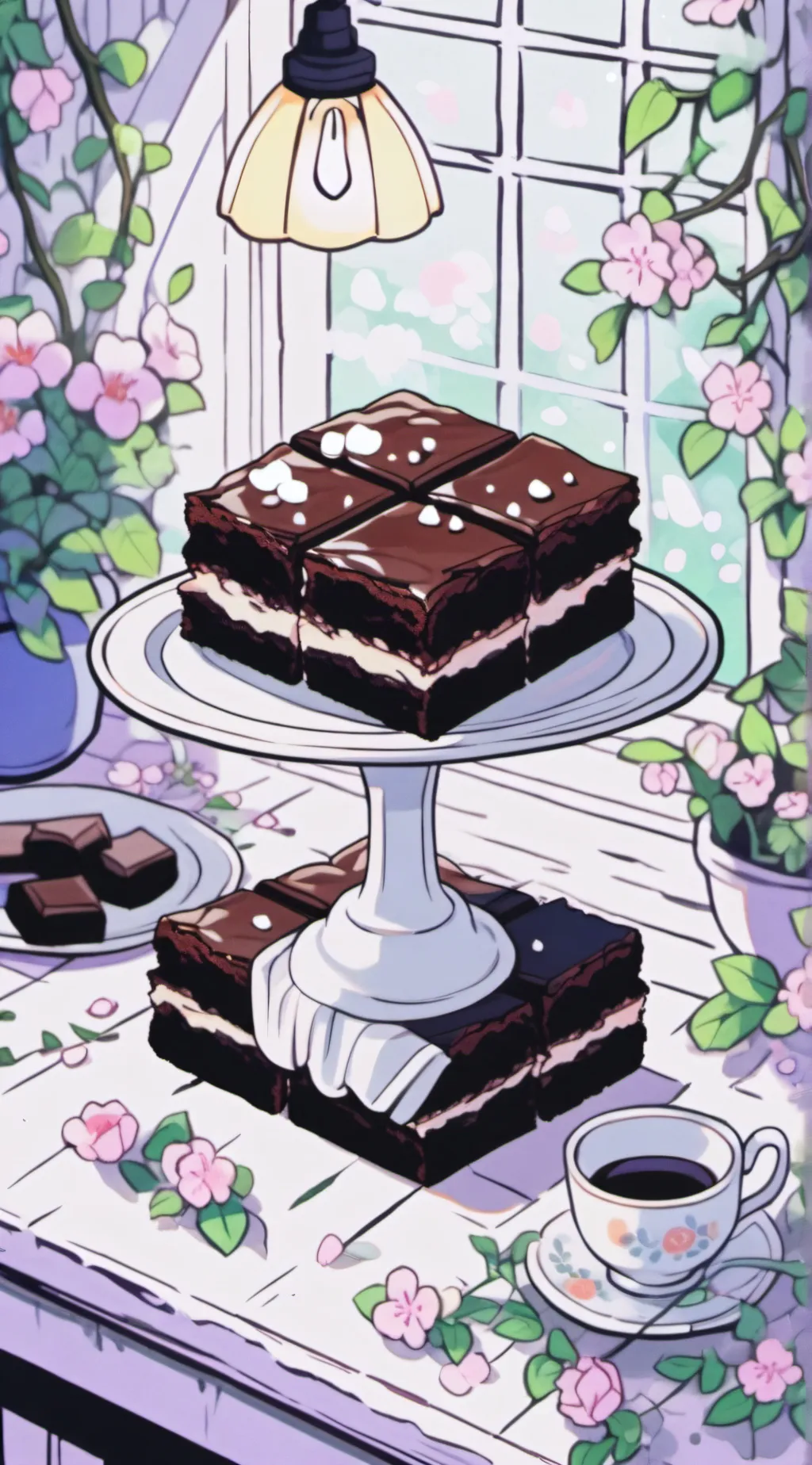 ai character: brownie recipe background