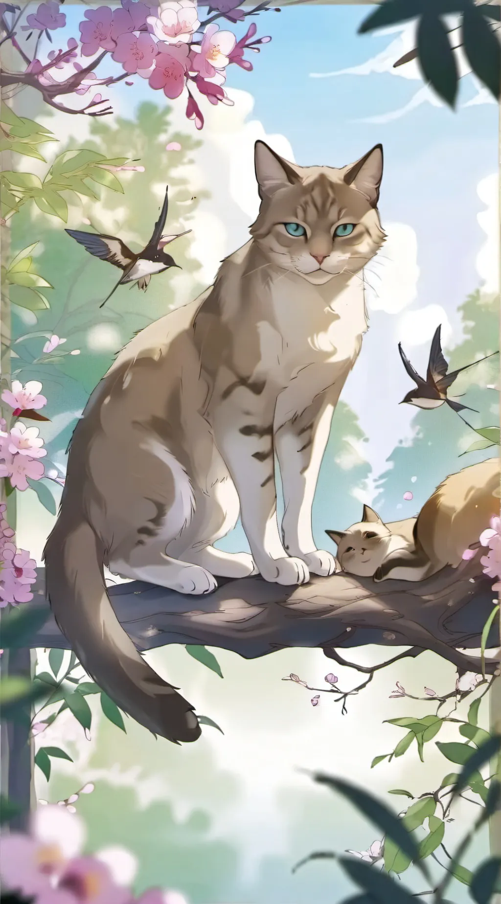 ai character: gato fofo background