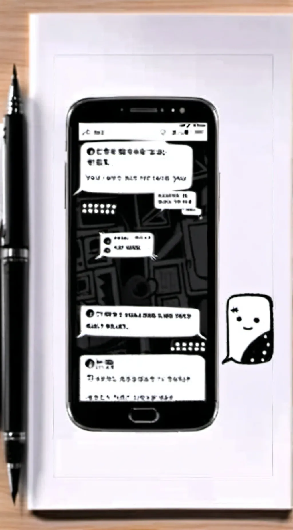 ai character: Roasting Phone background