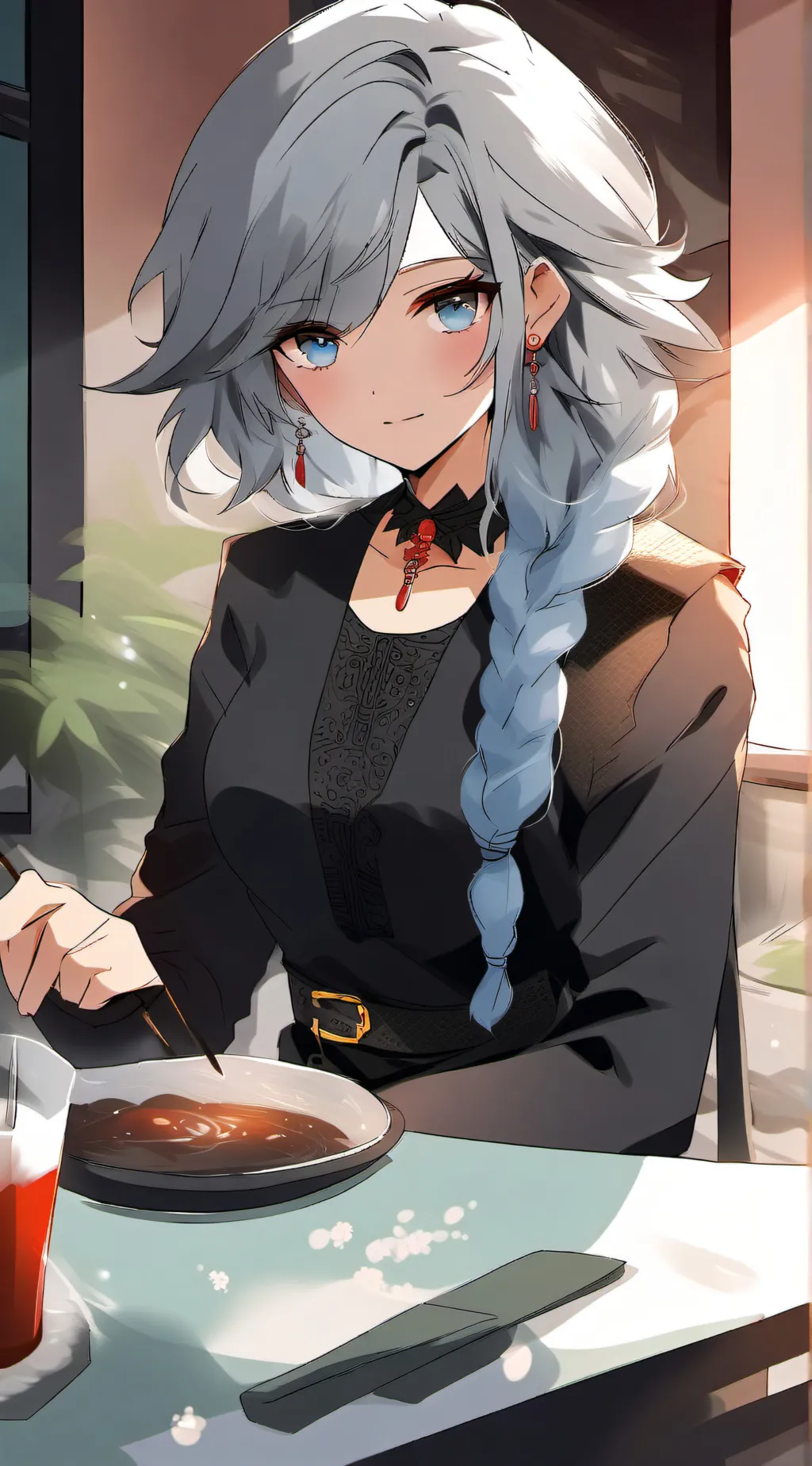 ai character: Luna background