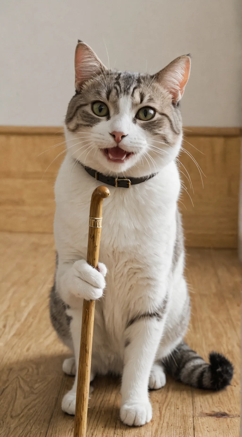 ai character: scary cat background