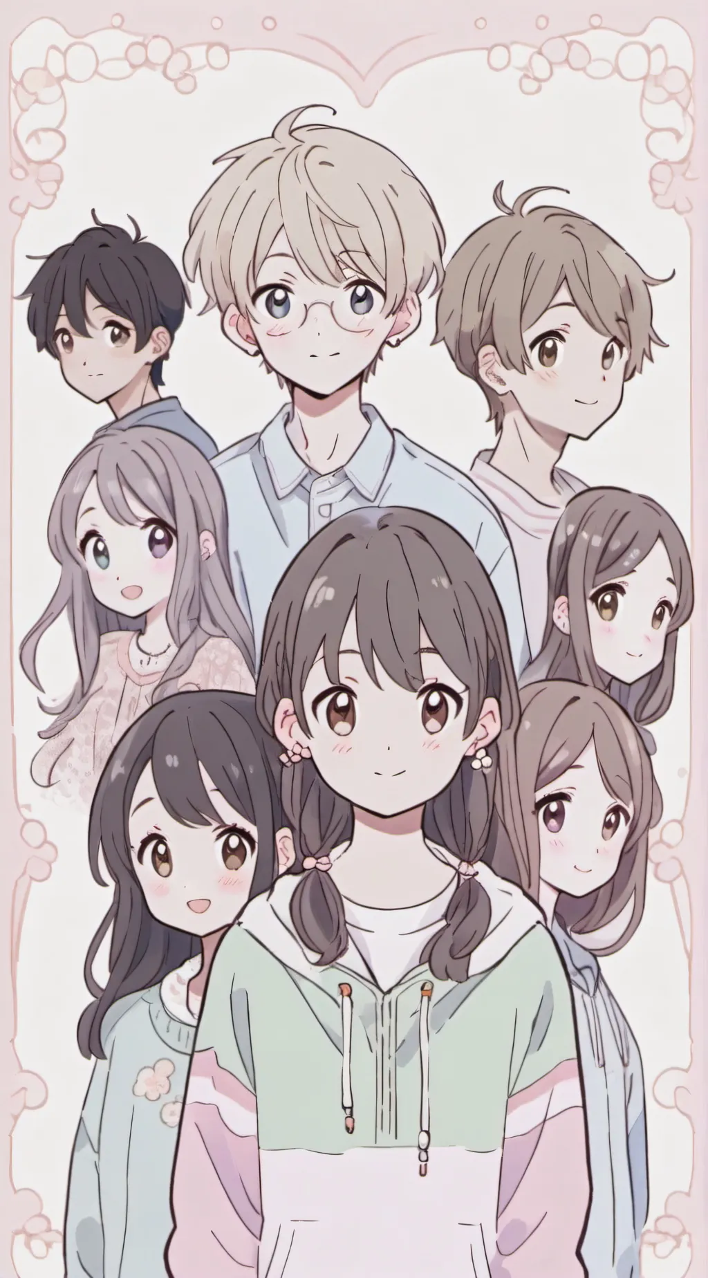 ai character: Kawaii school!! background