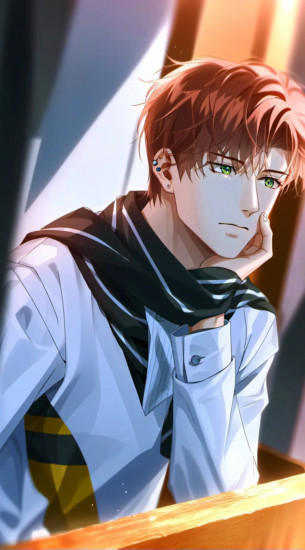 ai character: Silent Expecting Partner background