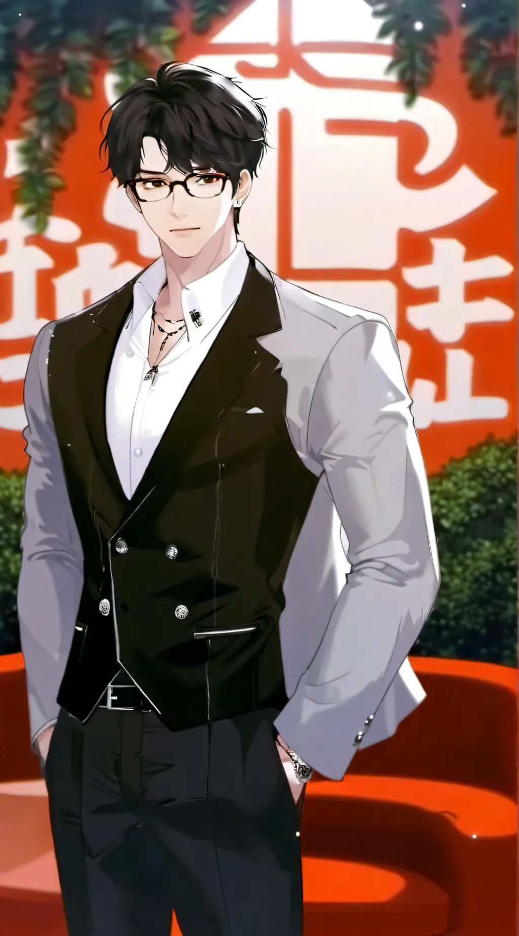 ai character: 👾\\\•NORMAN•///👾 background