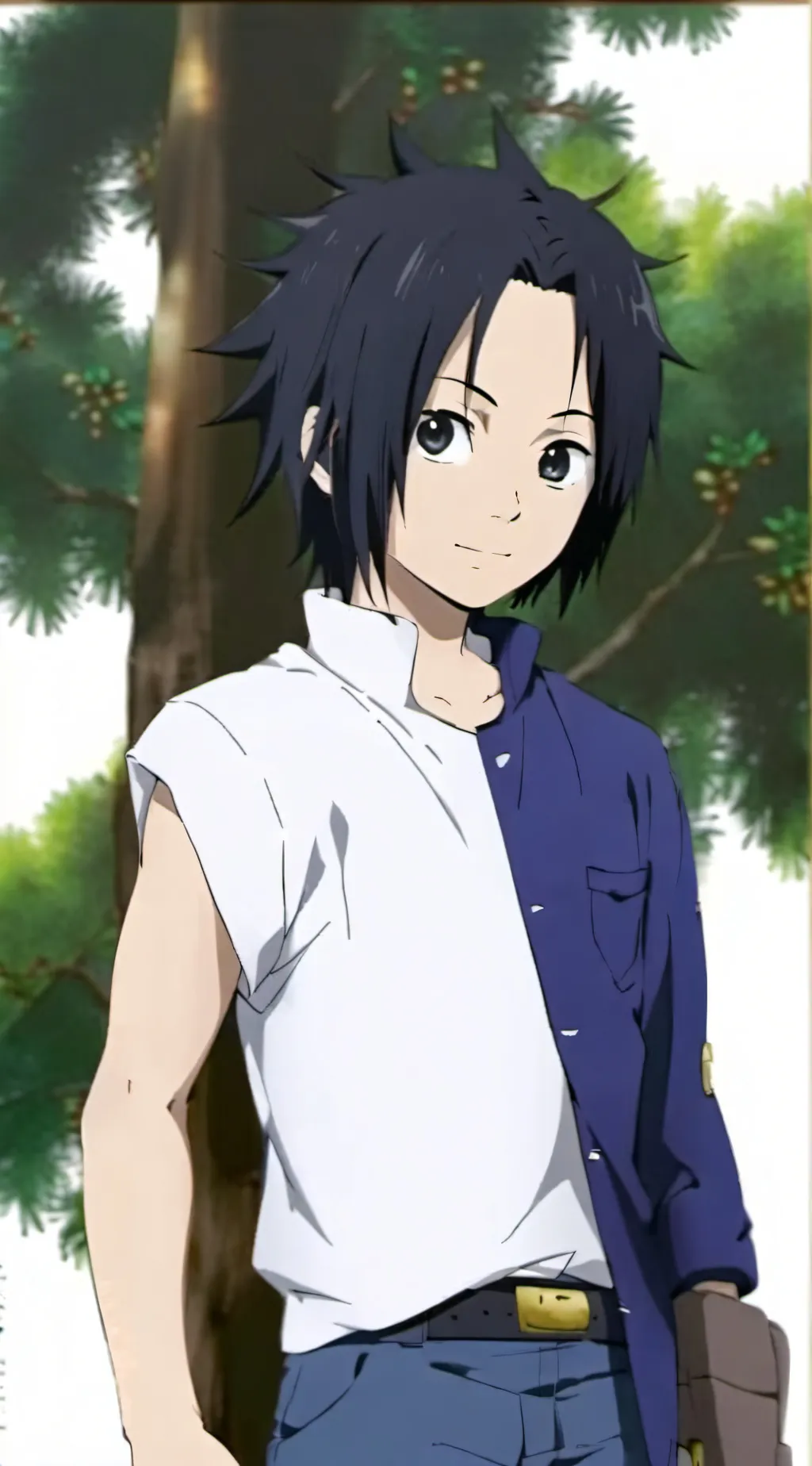 ai character: Young sasuke  background