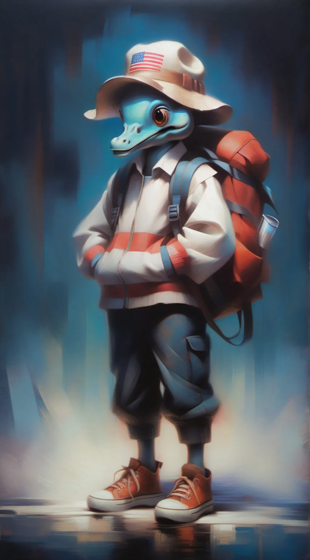 ai character: nobrainjames background