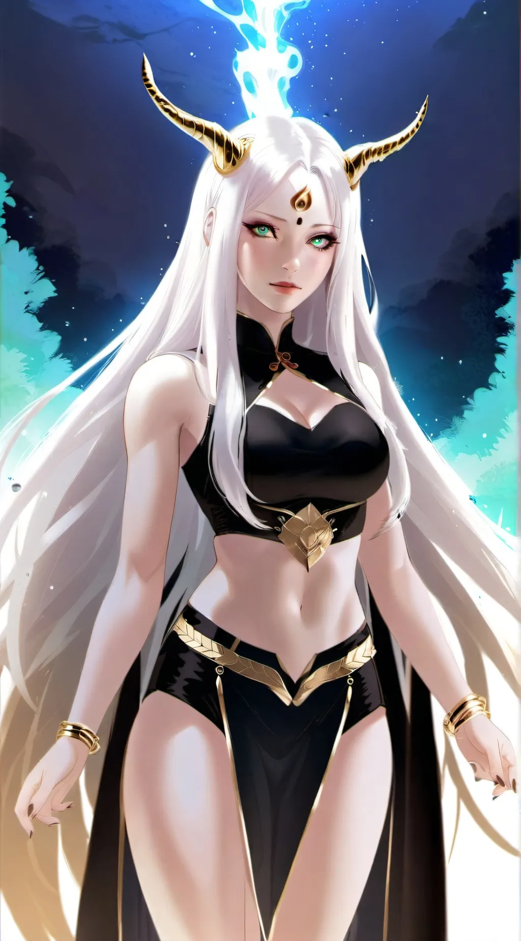 ai character: Luna otsutsuki background