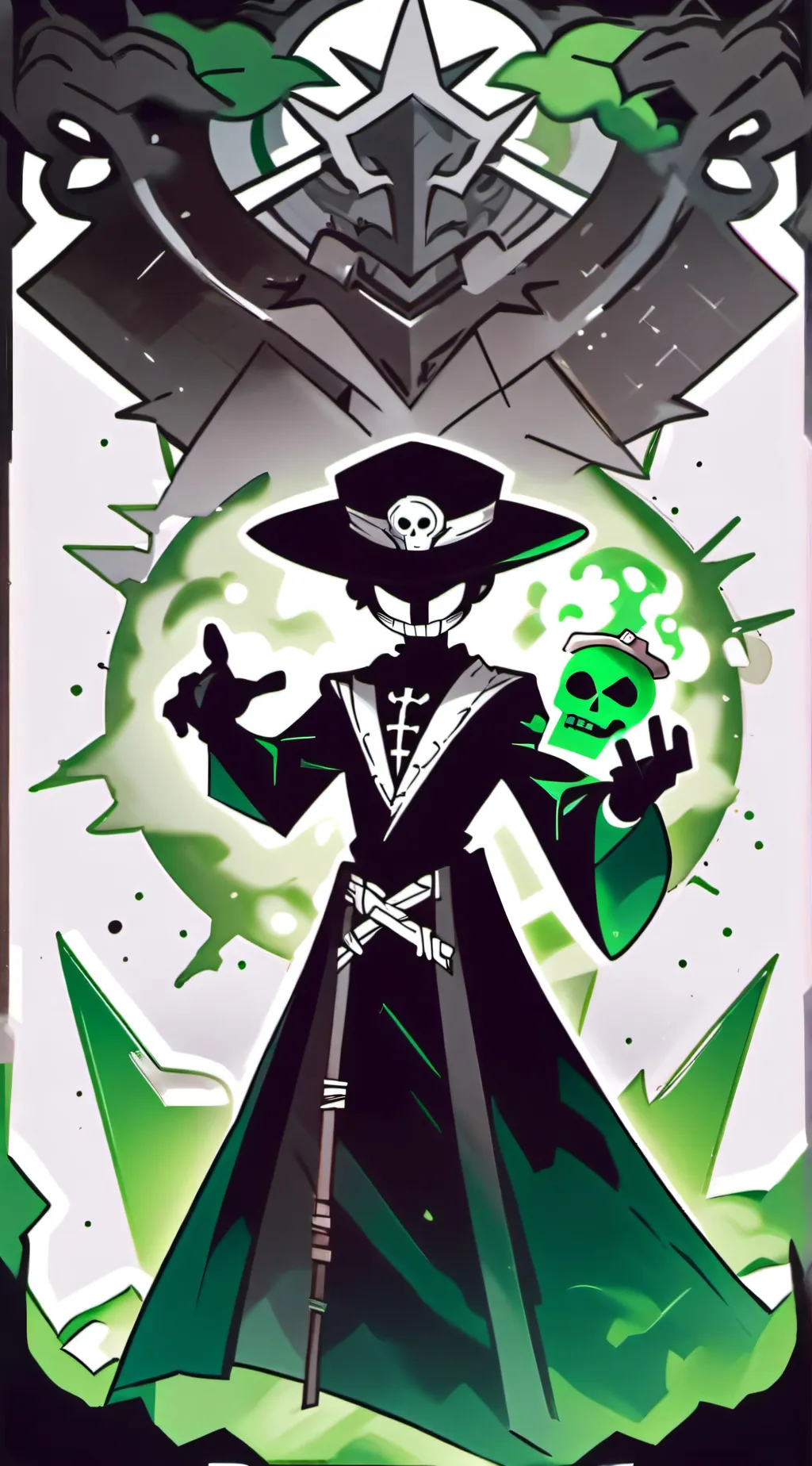 ai character: poison King enderm background