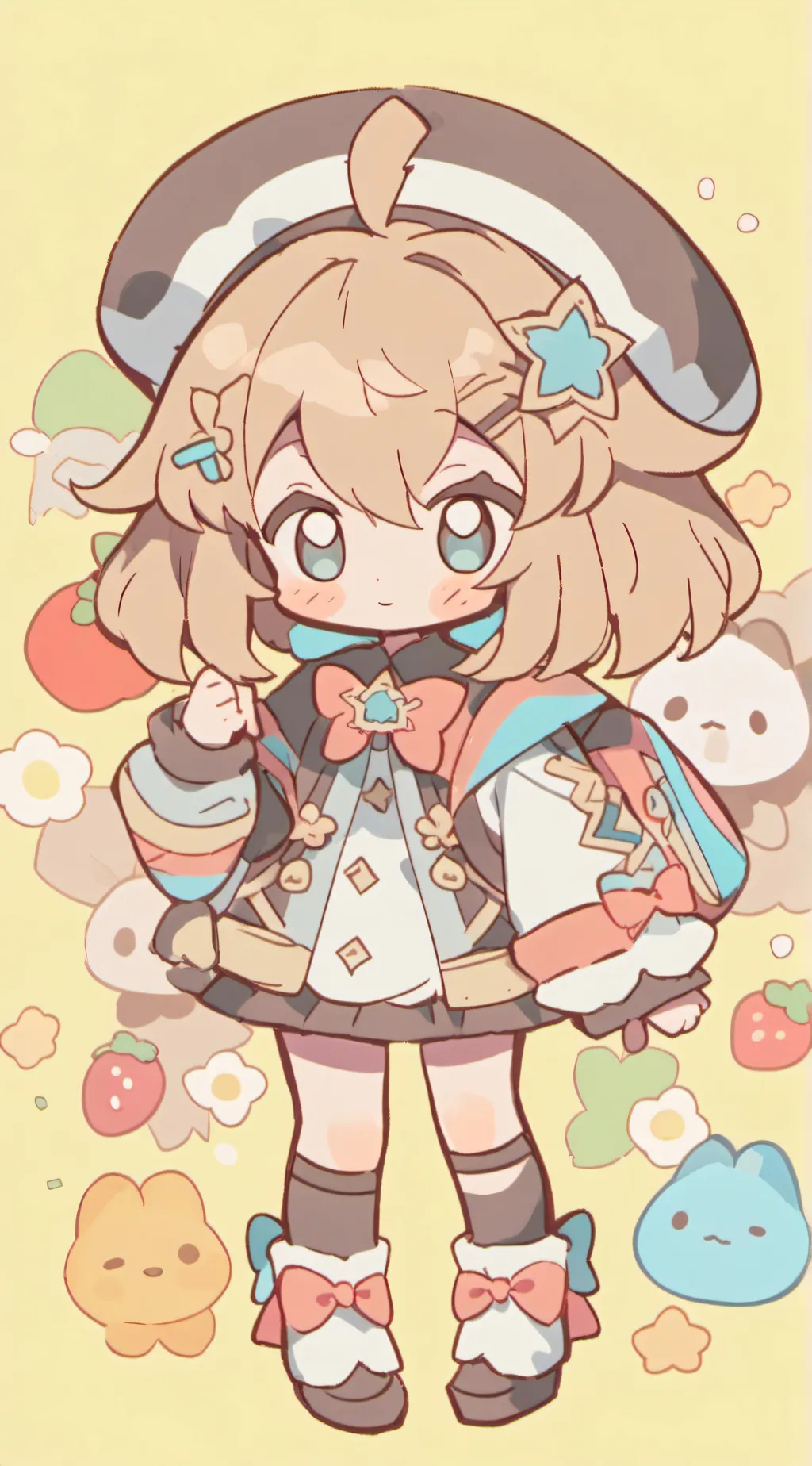 ai character: MHA sleep over background