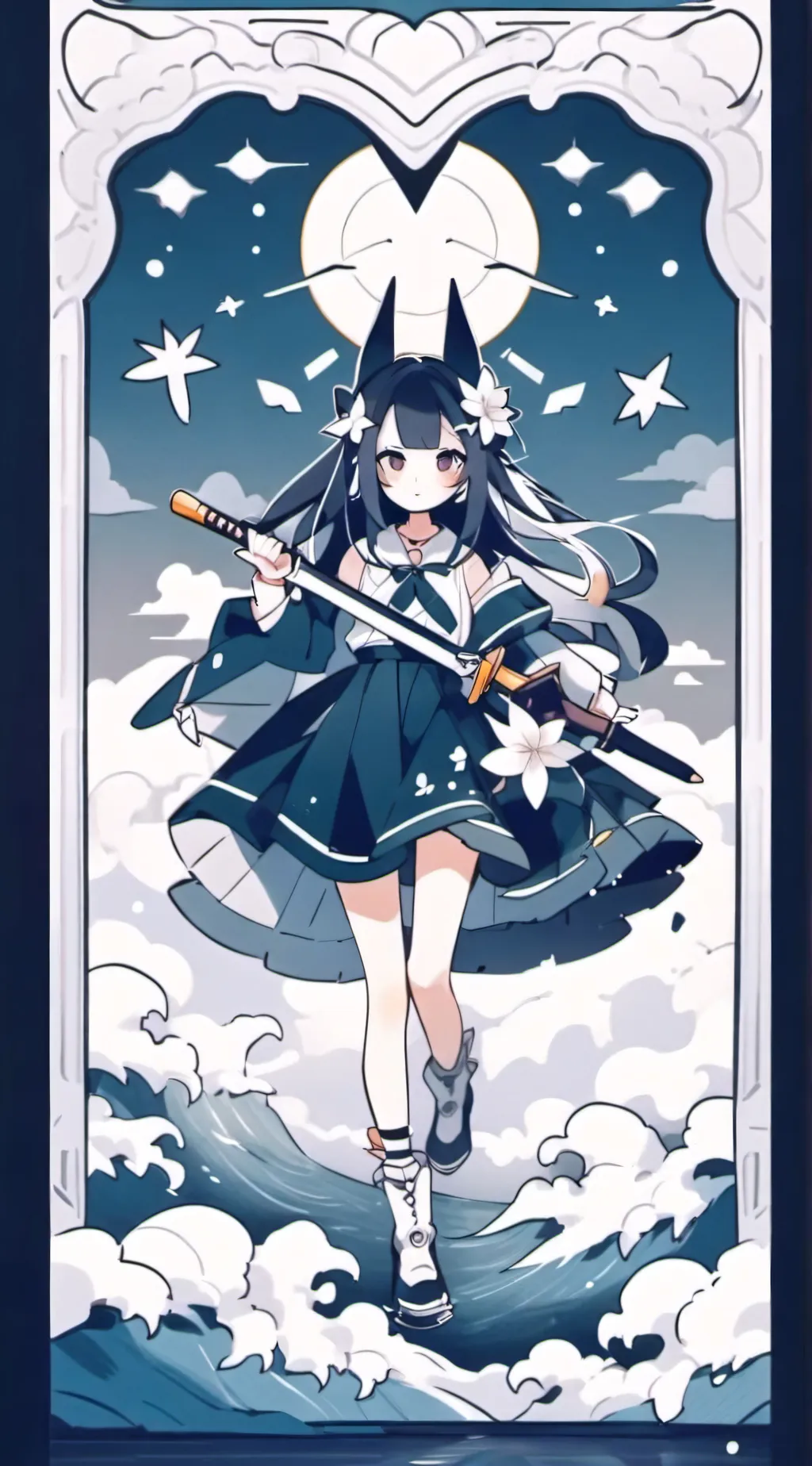 ai character: letsgoski background