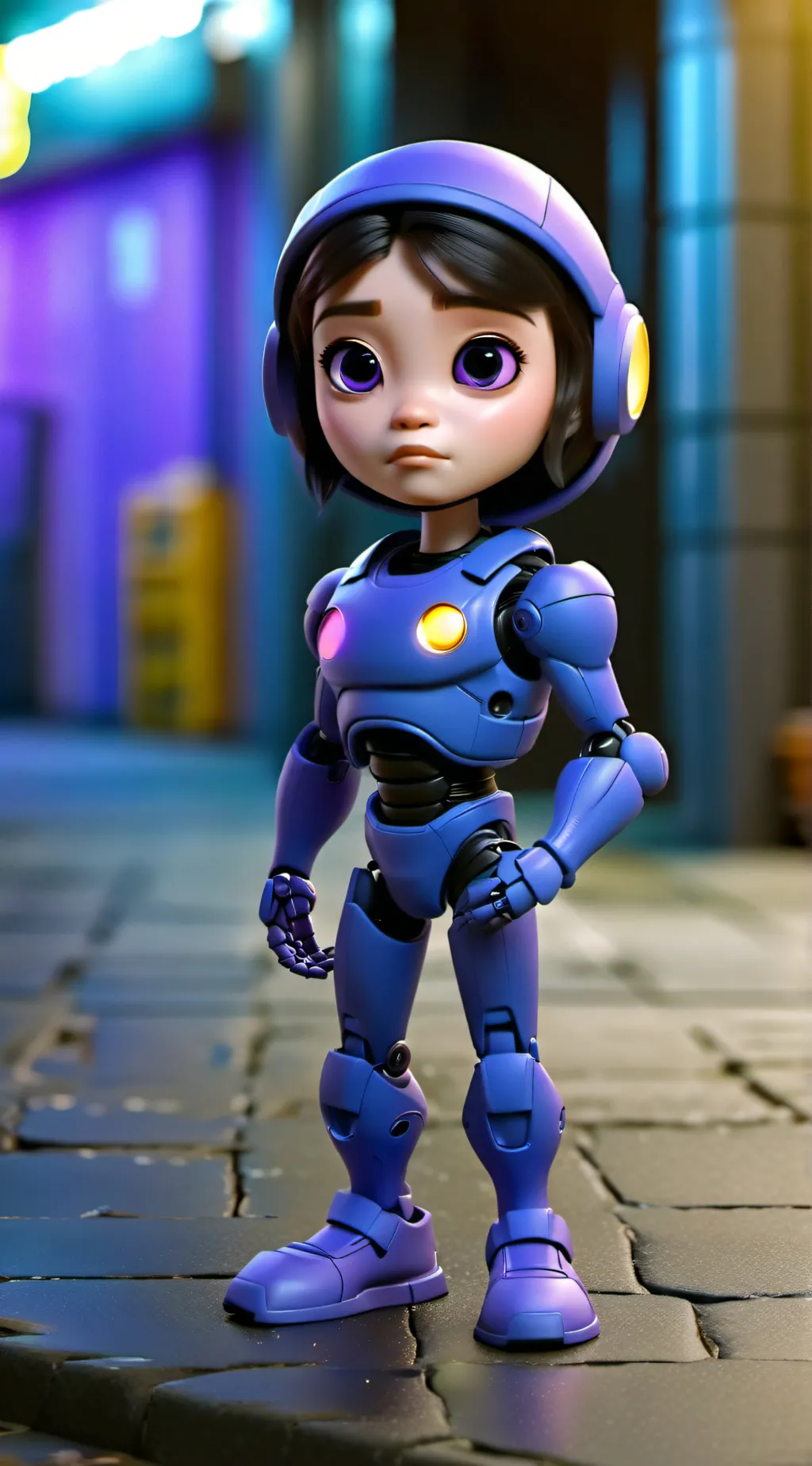 ai character: Purple fellows mom background